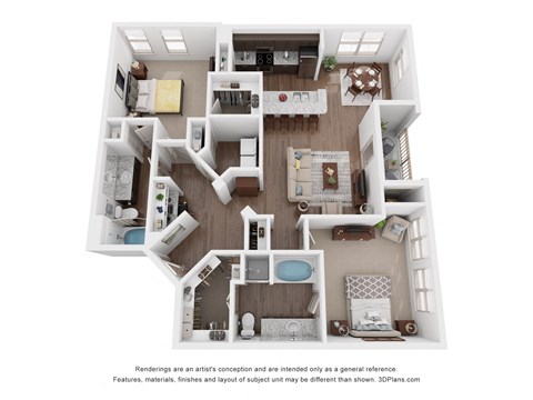 the outlook floor plan  1 bedroom  1190 sq ft